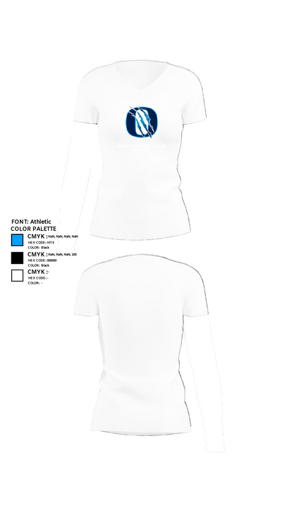 Oxford Pop Warner Football And Cheer 96398597 Women's Short Sleeve V-neck Shirt - 18