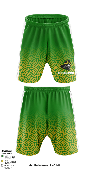 Vikings 13726225 Athletic Shorts With Pockets - 1