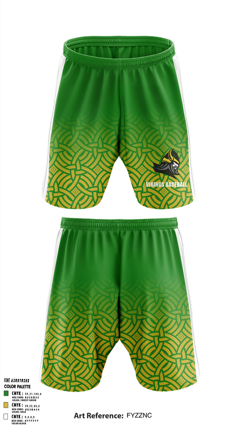 Athletic Shorts With Pockets, Vikings, Baseball, Teamtime, Team time, sublimation, custom sports apparel, team uniforms, spirit wear, spiritwear, sports uniforms, custom shirts, team store, custom team store, fundraiser sports, apparel fundraiser