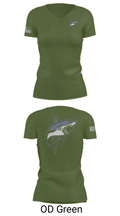 Great white guns 55052076 Women's Short Sleeve V-neck Shirt - 48