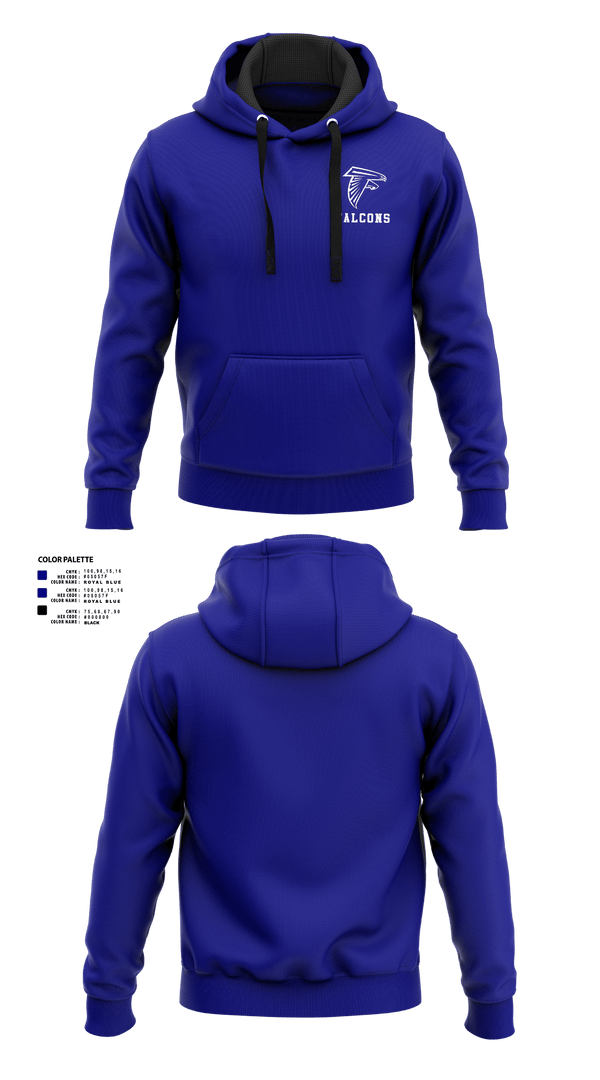 Hoodie, Falcons, Men's Basketball, Teamtime, Team time, sublimation, custom sports apparel, team uniforms, spirit wear, spiritwear, sports uniforms, custom shirts, team store, custom team store, fundraiser sports, apparel fundraiser