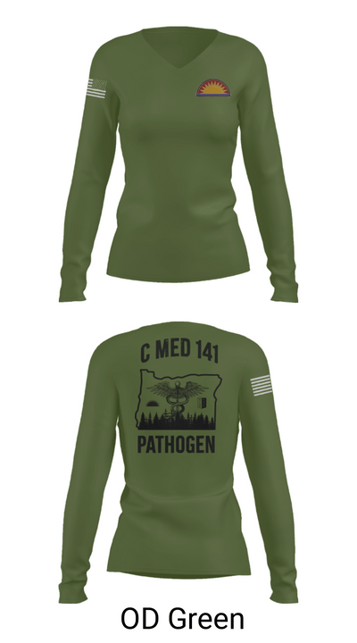 C Med 88701681 Women's Long Sleeve V-neck Shirt - 54