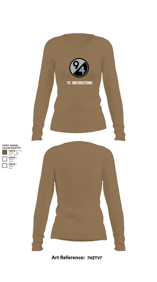 Womens Long Sleeve Vneck Shirt, TC Instructors, , Teamtime, Team time, sublimation, custom sports apparel, team uniforms, spirit wear, spiritwear, sports uniforms, custom shirts, team store, custom team store, fundraiser sports, apparel fundraiser