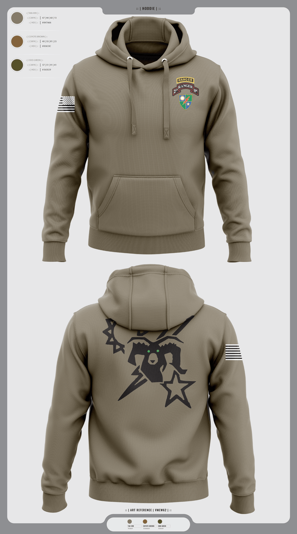 Hoodie, 75th Ranger regiment, Army, Teamtime, Team time, sublimation, custom sports apparel, team uniforms, spirit wear, spiritwear, sports uniforms, custom shirts, team store, custom team store, fundraiser sports, apparel fundraiser
