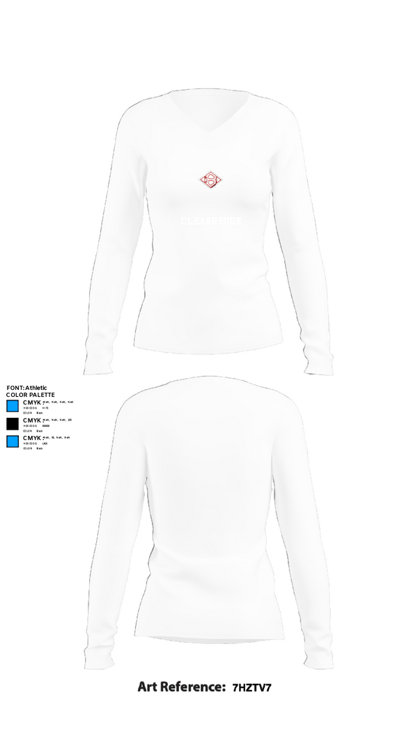 Women's Long Sleeve Vneck Shirt, Clearbrook, Men's Soccer, Teamtime, Team time, sublimation, custom sports apparel, team uniforms, spirit wear, spiritwear, sports uniforms, custom shirts, team store, custom team store, fundraiser sports, apparel fundraiser