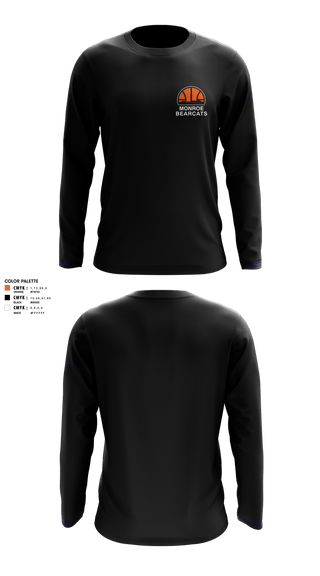 Long Sleeve Performance Shirt, Monroe High School Basketball, Women's Basketball, Teamtime, Team time, sublimation, custom sports apparel, team uniforms, spirit wear, spiritwear, sports uniforms, custom shirts, team store, custom team store, fundraiser sports, apparel fundraiser