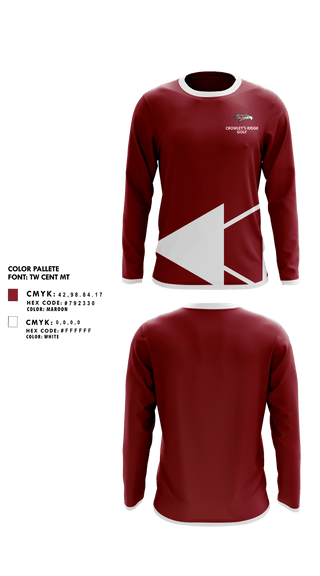 Long Sleeve Performance Shirt, Crowley'S Ridge Academy Golf, Golf, Teamtime, Team time, sublimation, custom sports apparel, team uniforms, spirit wear, spiritwear, sports uniforms, custom shirts, team store, custom team store, fundraiser sports, apparel fundraiser