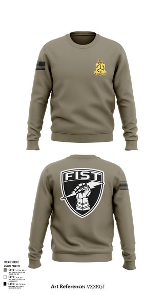 Crew Neck Sweatshirt, 1-200 Infantry, National Guard, Teamtime, Team time, sublimation, custom sports apparel, team uniforms, spirit wear, spiritwear, sports uniforms, custom shirts, team store, custom team store, fundraiser sports, apparel fundraiser