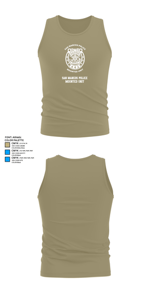 Tank Top, San Marcos Police Mounted Unit, , Teamtime, Team time, sublimation, custom sports apparel, team uniforms, spirit wear, spiritwear, sports uniforms, custom shirts, team store, custom team store, fundraiser sports, apparel fundraiser