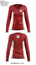 Asheville High School Cheer 47693237 Women's Long Sleeve V-neck Shirt - 41