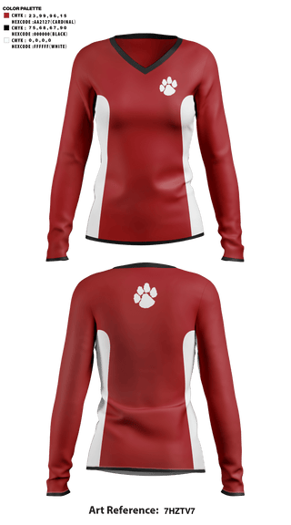 Womens Long Sleeve Vneck Shirt, Asheville High School Cheer, Cheer, Teamtime, Team time, sublimation, custom sports apparel, team uniforms, spirit wear, spiritwear, sports uniforms, custom shirts, team store, custom team store, fundraiser sports, apparel fundraiser