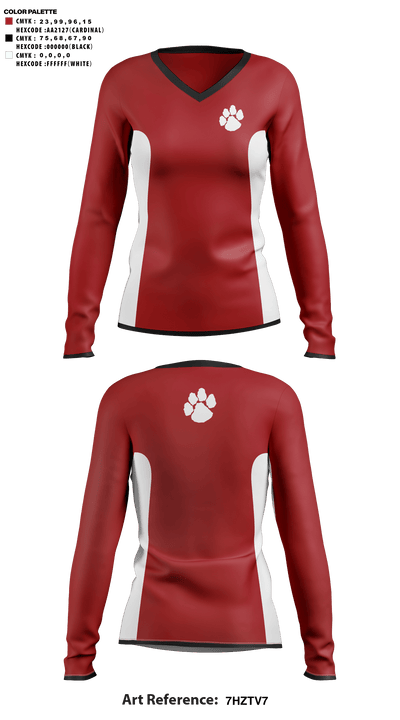 Asheville High School Cheer 47693237 Women's Long Sleeve V-neck Shirt - 41