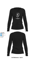 Ellsworth High School Basketball 93630944 Women's Long Sleeve V-neck Shirt - 34