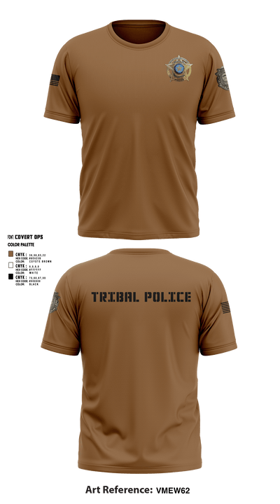 Eastern Shawnee Tribal Police 67427450 Short Sleeve Performance Shirt - 8