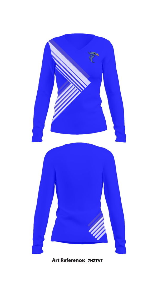 Women's Long Sleeve Vneck Shirt, Stephen Decatur High School Tennis, Tennis, Teamtime, Team time, sublimation, custom sports apparel, team uniforms, spirit wear, spiritwear, sports uniforms, custom shirts, team store, custom team store, fundraiser sports, apparel fundraiser