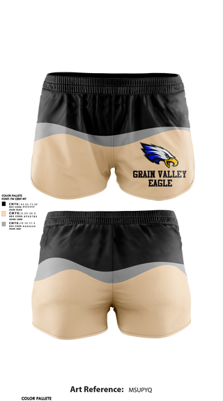 Womens Shorts, Grain valley eagle, Track & Field, Teamtime, Team time, sublimation, custom sports apparel, team uniforms, spirit wear, spiritwear, sports uniforms, custom shirts, team store, custom team store, fundraiser sports, apparel fundraiser