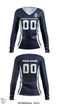 Ramona High School Volleyball 26782509 Women's Long Sleeve V-neck Shirt - 114