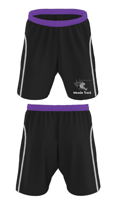 Meade High School Track 444243 Athletic Shorts With Pockets - 28