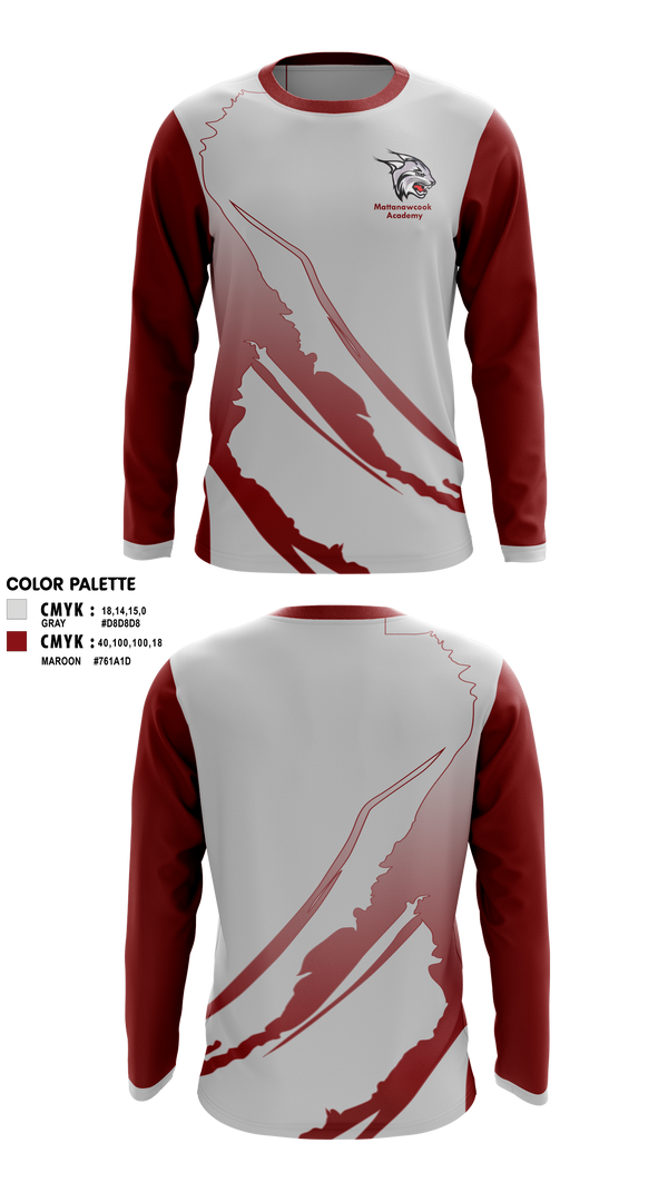 Long Sleeve Performance Shirt, Mattanawcook Academy Wrestling, Wrestling, Teamtime, Team time, sublimation, custom sports apparel, team uniforms, spirit wear, spiritwear, sports uniforms, custom shirts, team store, custom team store, fundraiser sports, apparel fundraiser