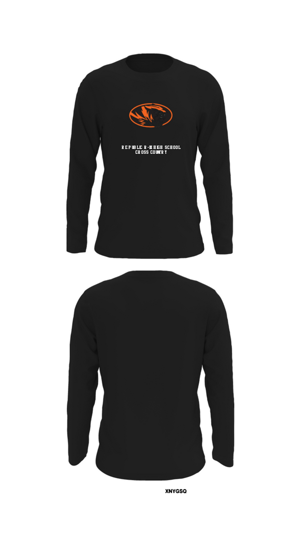 Long Sleeve Performance Shirt, Republic R-III High School Cross Country, Cross Country, Teamtime, Team time, sublimation, custom sports apparel, team uniforms, spirit wear, spiritwear, sports uniforms, custom shirts, team store, custom team store, fundraiser sports, apparel fundraiser
