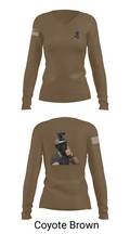 1st marine divison 61808262 Women's Long Sleeve V-neck Shirt - 17