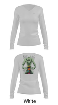 BBC ELITE 63265171 Women's Long Sleeve V-neck Shirt - 16