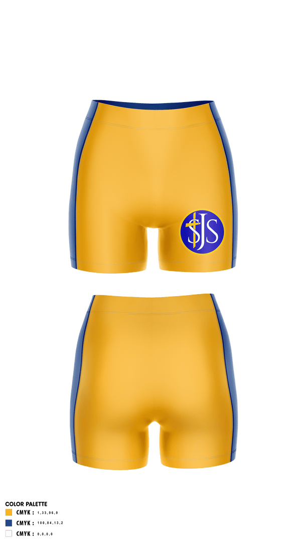Women's Shorts, St Joseph Catholic School Volleyball, Women's Volleyball, Teamtime, Team time, sublimation, custom sports apparel, team uniforms, spirit wear, spiritwear, sports uniforms, custom shirts, team store, custom team store, fundraiser sports, apparel fundraiser