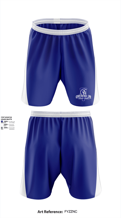 Orland Jr Trojans Cheer 6207473 Athletic Shorts With Pockets - 2