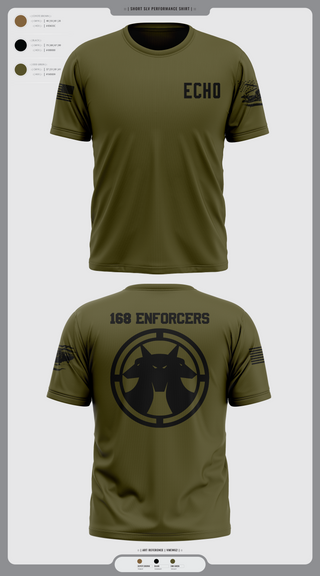 Short Sleeve Performance Shirt, Echo, Army, Teamtime, Team time, sublimation, custom sports apparel, team uniforms, spirit wear, spiritwear, sports uniforms, custom shirts, team store, custom team store, fundraiser sports, apparel fundraiser