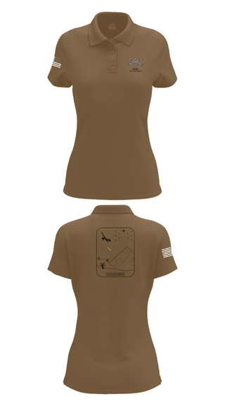 Womens Short Sleeve Performance Polo, STAC, 389th MI BN (SO)(A), Army, Teamtime, Team time, sublimation, custom sports apparel, team uniforms, spirit wear, spiritwear, sports uniforms, custom shirts, team store, custom team store, fundraiser sports, apparel fundraiser