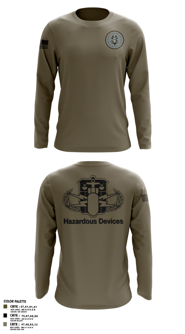 Long Sleeve Performance Shirt, Raleigh Police Bomb Squad, Police, Teamtime, Team time, sublimation, custom sports apparel, team uniforms, spirit wear, spiritwear, sports uniforms, custom shirts, team store, custom team store, fundraiser sports, apparel fundraiser