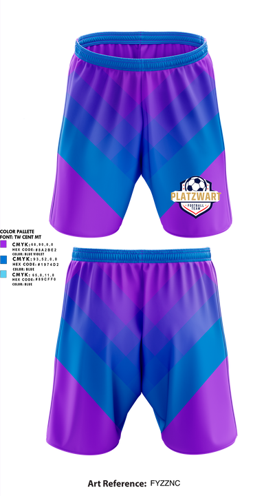 Team Platzwart 77873336 Athletic Shorts With Pockets - 1