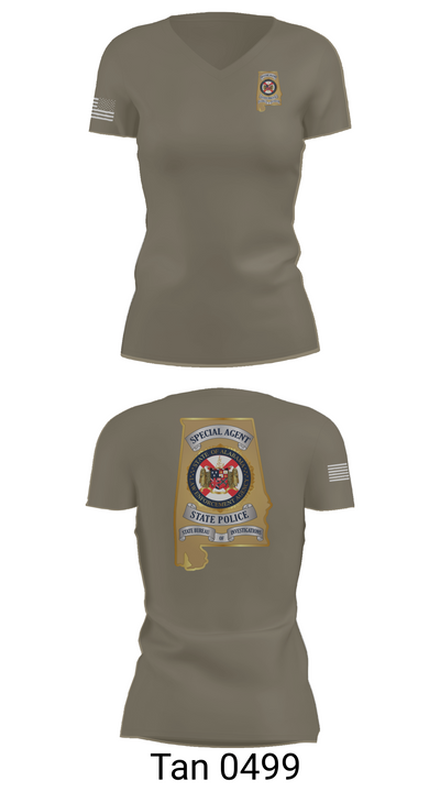 Major Crimes 85282762 Women's Short Sleeve V-neck Shirt - 65