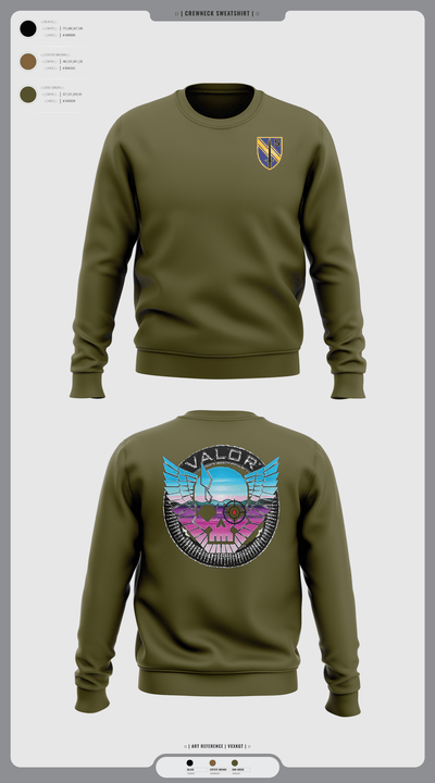VALOR CO. 5BN, 1SFAB 4859482 Crew Neck Sweatshirt - 6