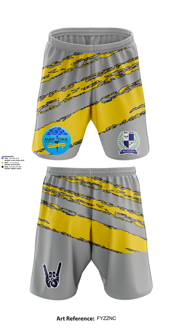 Athletic Shorts With Pockets, MAKONA Frat, E-Sports, Teamtime, Team time, sublimation, custom sports apparel, team uniforms, spirit wear, spiritwear, sports uniforms, custom shirts, team store, custom team store, fundraiser sports, apparel fundraiser