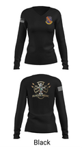 1-148th HHB Medics 16650436 Women's Long Sleeve V-neck Shirt - 35
