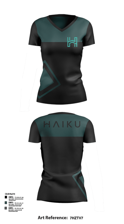 Haiku 38887176 Women's Short Sleeve V-neck Shirt - 122