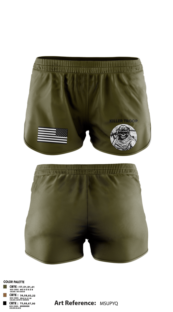 Ranger Panties, Killer Troop, Army, Teamtime, Team time, sublimation, custom sports apparel, team uniforms, spirit wear, spiritwear, sports uniforms, custom shirts, team store, custom team store, fundraiser sports, apparel fundraiser