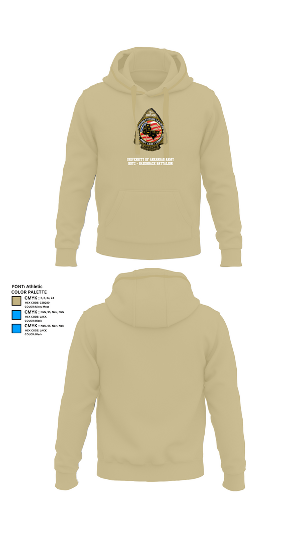Hoodie, University of Arkansas Army ROTC - Razorback Battalion, Army, Teamtime, Team time, sublimation, custom sports apparel, team uniforms, spirit wear, spiritwear, sports uniforms, custom shirts, team store, custom team store, fundraiser sports, apparel fundraiser
