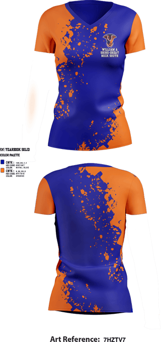 Womens Short Sleeve Vneck Shirt, William A Shine-Great Neck South High School Lacrosse, Women's Lacrosse, Teamtime, Team time, sublimation, custom sports apparel, team uniforms, spirit wear, spiritwear, sports uniforms, custom shirts, team store, custom team store, fundraiser sports, apparel fundraiser