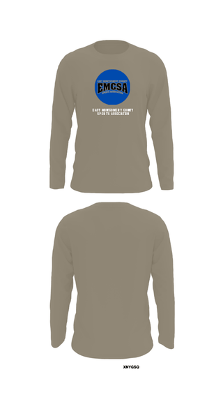 Long Sleeve Performance Shirt, East Montgomery County Sports Association, Spirit Store, Teamtime, Team time, sublimation, custom sports apparel, team uniforms, spirit wear, spiritwear, sports uniforms, custom shirts, team store, custom team store, fundraiser sports, apparel fundraiser
