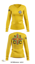 Zia Division 16145394 Women's Long Sleeve V-neck Shirt - 133