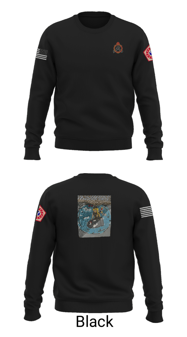 Crew Neck Sweatshirt, 34th DSB, Army, Teamtime, Team time, sublimation, custom sports apparel, team uniforms, spirit wear, spiritwear, sports uniforms, custom shirts, team store, custom team store, fundraiser sports, apparel fundraiser