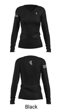 J WALKERS 3500773 Women's Long Sleeve V-neck Shirt -1 37