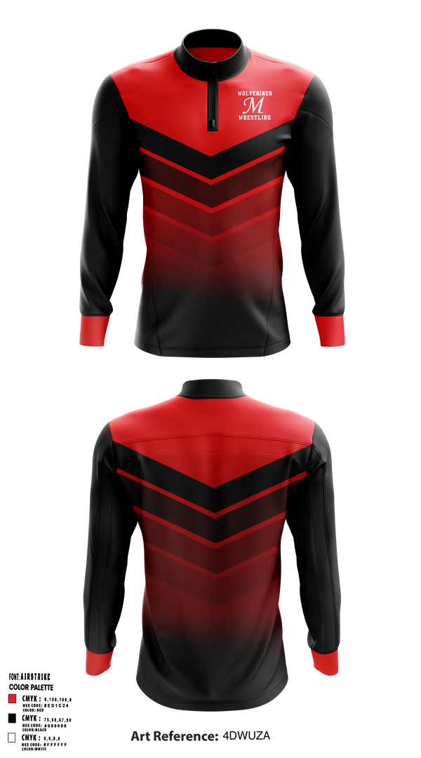 Quarter Zip Jacket, Maysville R-1 School District Wrestling, Wrestling, Teamtime, Team time, sublimation, custom sports apparel, team uniforms, spirit wear, spiritwear, sports uniforms, custom shirts, team store, custom team store, fundraiser sports, apparel fundraiser