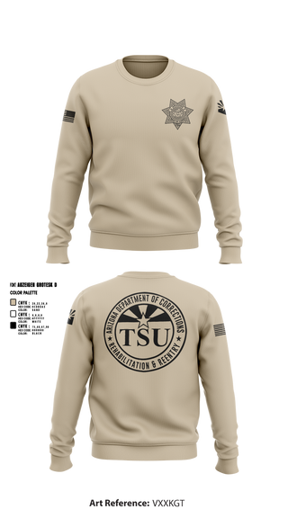 Crew Neck Sweatshirt, TSU, Police, Teamtime, Team time, sublimation, custom sports apparel, team uniforms, spirit wear, spiritwear, sports uniforms, custom shirts, team store, custom team store, fundraiser sports, apparel fundraiser