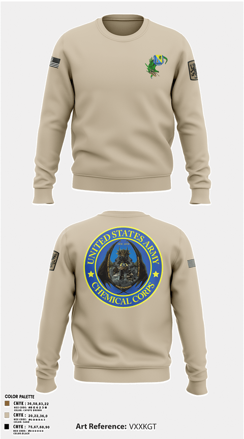 Crew Neck Sweatshirt, 411TH411TH CBRN COMPANY, Army, Teamtime, Team time, sublimation, custom sports apparel, team uniforms, spirit wear, spiritwear, sports uniforms, custom shirts, team store, custom team store, fundraiser sports, apparel fundraiser