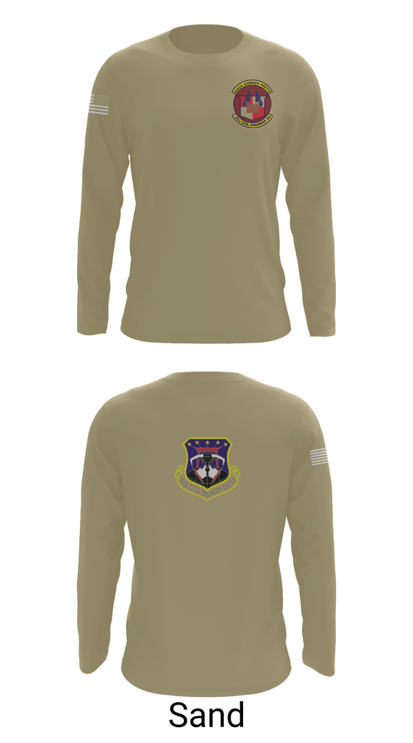 Long Sleeve Performance Shirt, 18th Civil Engineer Sq, Air Force, Teamtime, Team time, sublimation, custom sports apparel, team uniforms, spirit wear, spiritwear, sports uniforms, custom shirts, team store, custom team store, fundraiser sports, apparel fundraiser