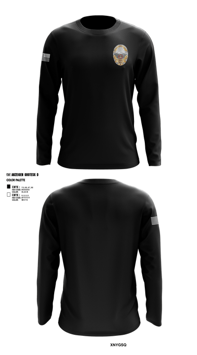 Monument Police Department 10917118 Long Sleeve Performance Shirt - 6