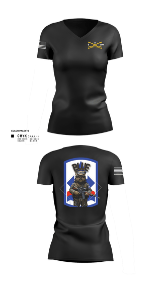 Womens Short Sleeve Vneck Shirt, Bad boyzBlue Ewok, Army, Teamtime, Team time, sublimation, custom sports apparel, team uniforms, spirit wear, spiritwear, sports uniforms, custom shirts, team store, custom team store, fundraiser sports, apparel fundraiser